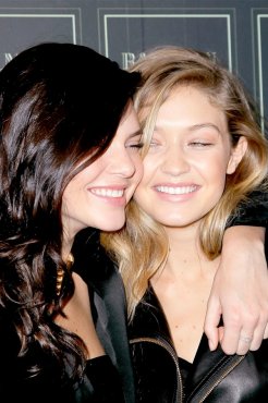 Kendall Jenner and Gigi Hadid smiling