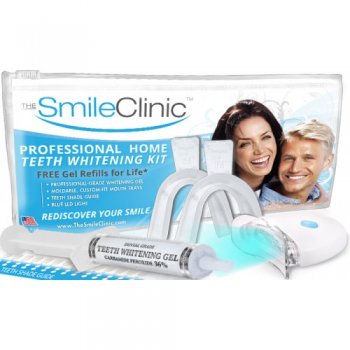 Professional Home Teeth Whitening Kit with Free Gel Refills for Life